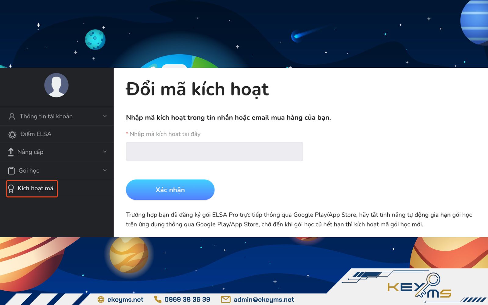 Cách nhập mã kích hoạt ELSA Speak trên IOS
