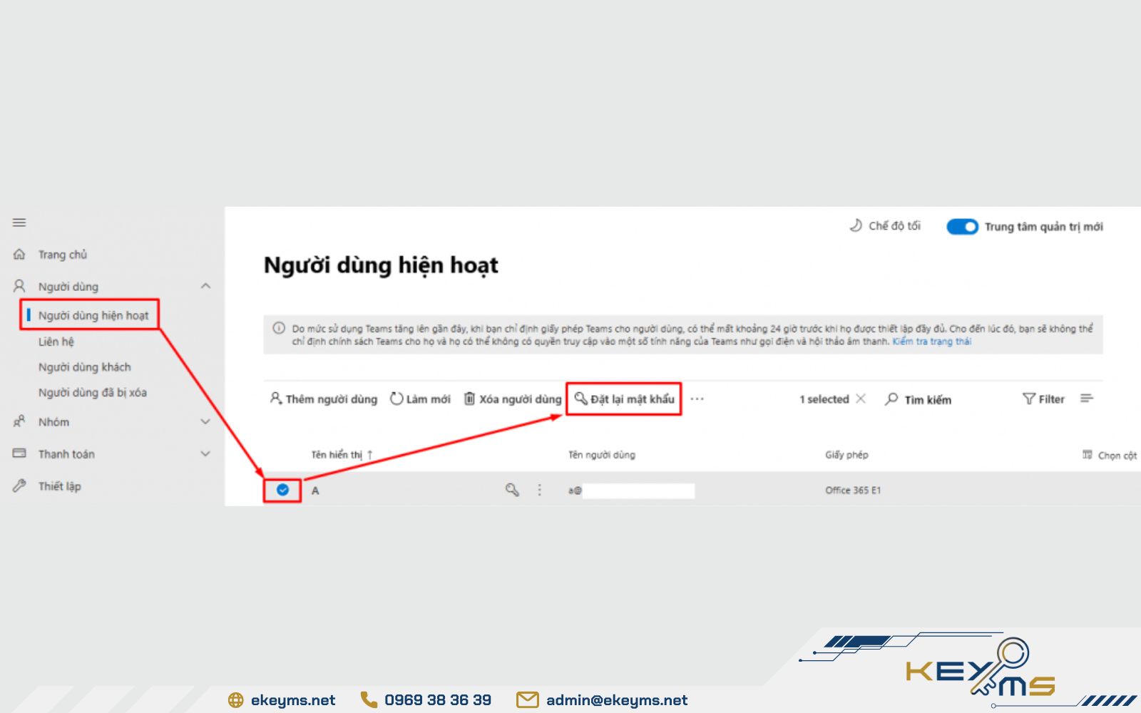 Đăng nhập vào tài khoản để thực hiện đổi mật khẩu Office 365 Bước 1: Đăng nhập để đổi mật khẩu Office 365