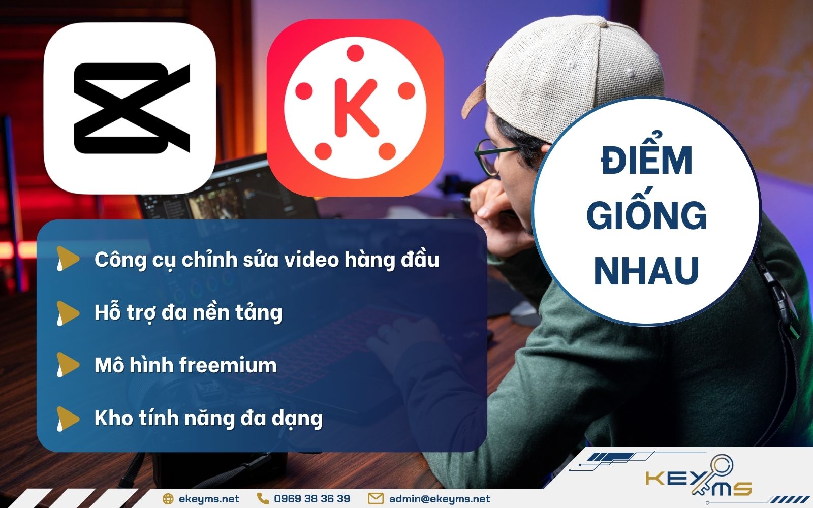 Một số điểm giống nhau giữa CapCut và Kinemaster