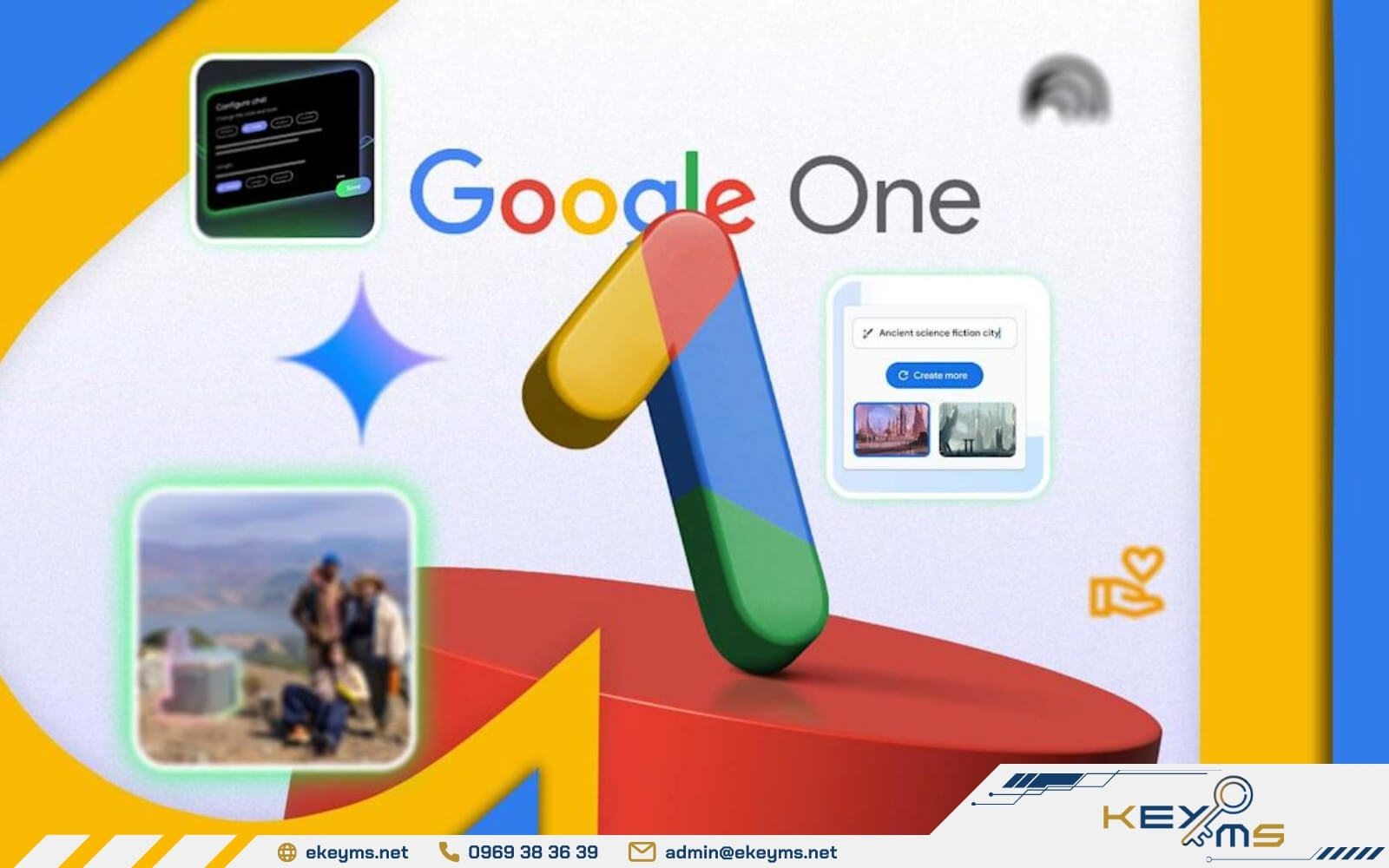 Các tính năng khi mua account Google One