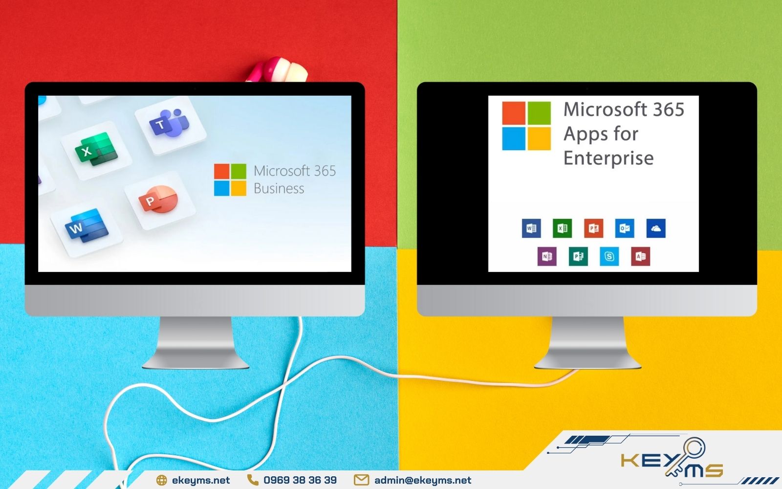 Office 365 Business cho doanh nghiệp nhỏ, Enterprise cho doanh nghiệp lớn với bảo mật và quản lý cao hơn