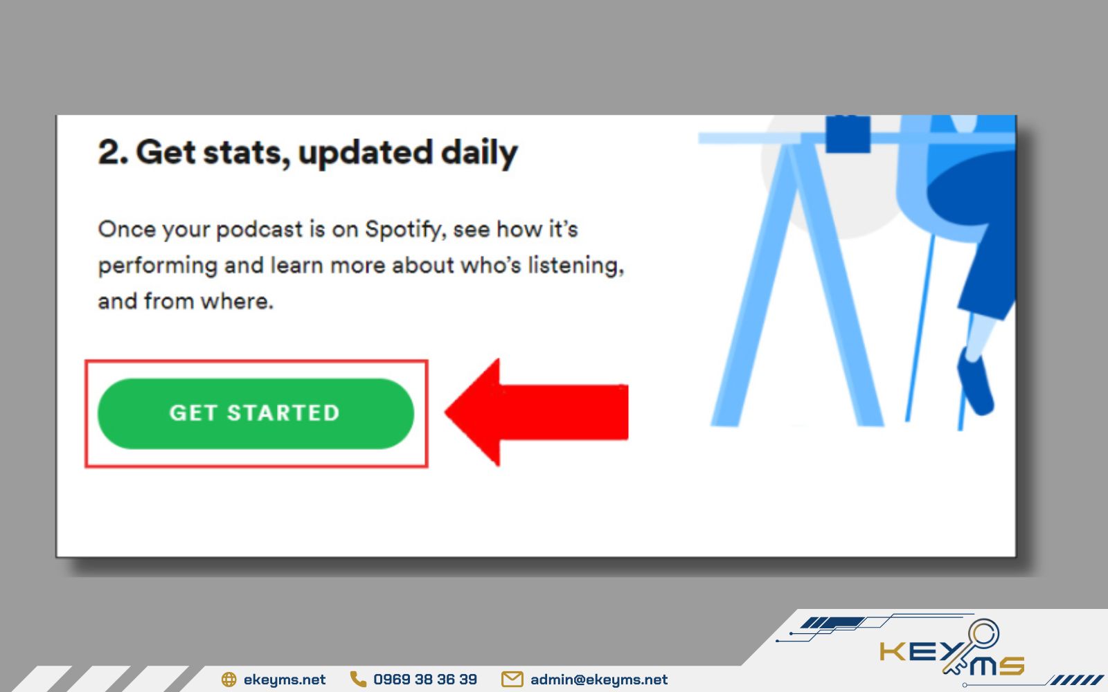 Nhấn Get Started để tiếp tục
