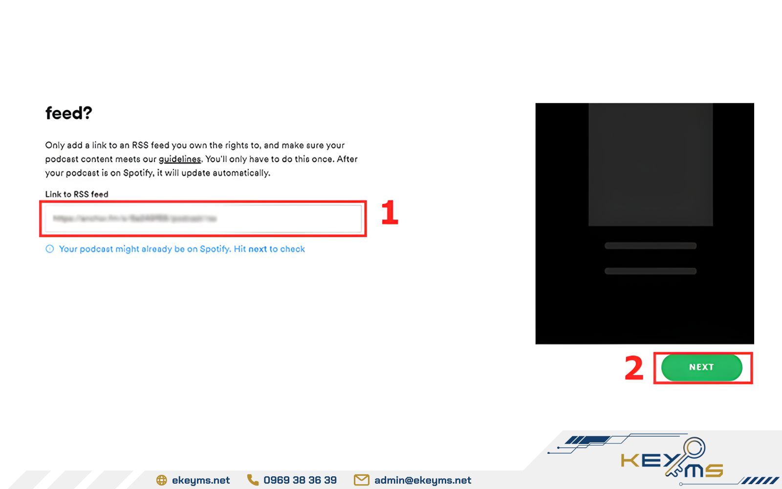 Cách tạo Podcast trên Spotify for podcasters bước 5