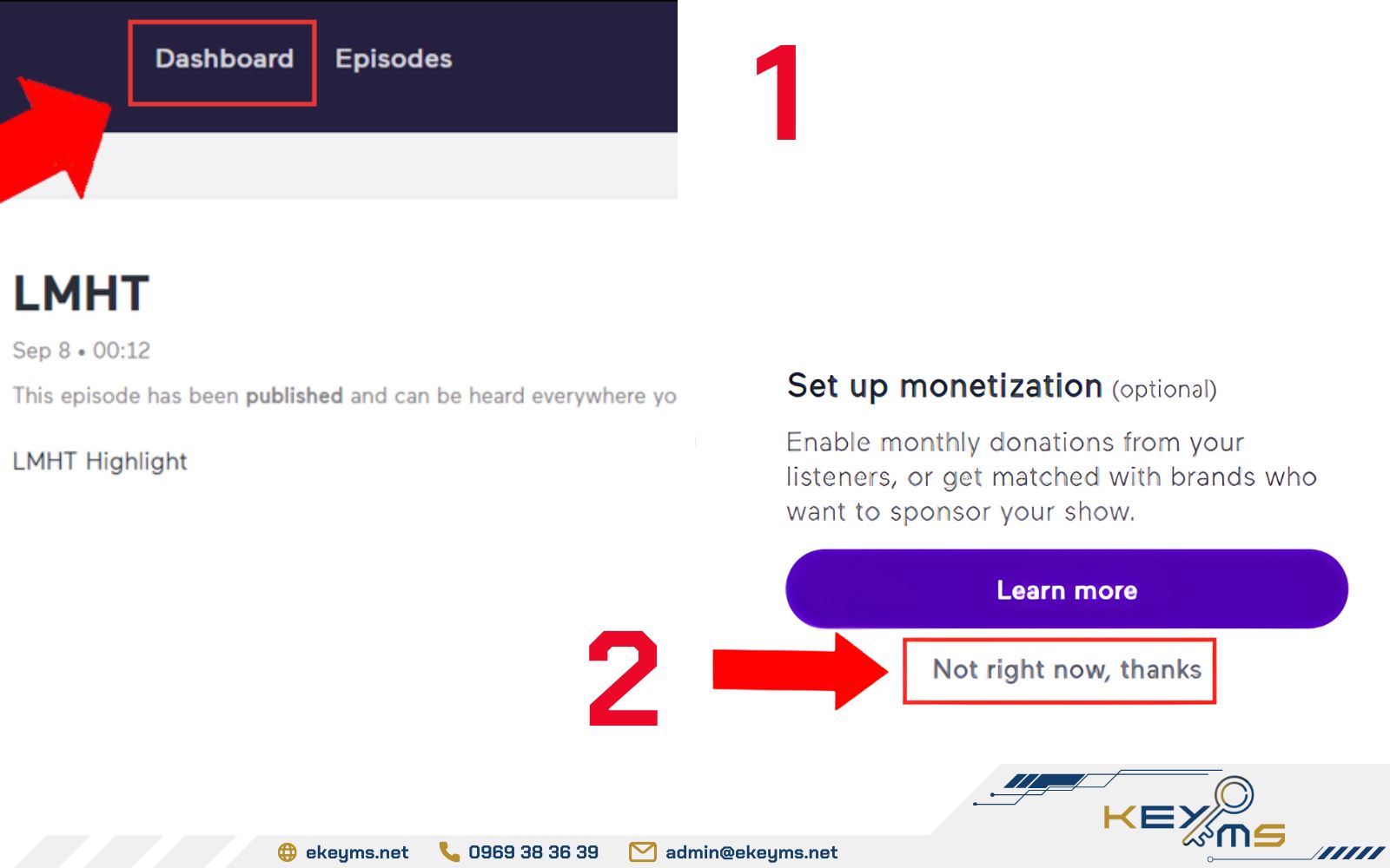 Cách tạo Podcast trên Spotify bằng anchor bước 8