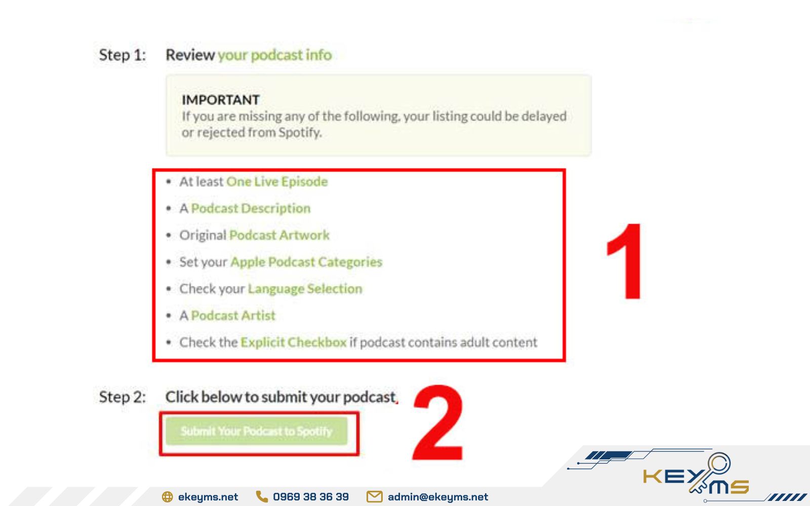 Cách tạo Podcast trên Spotify bằng buzzsprout bước 3