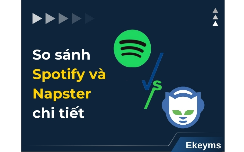 so sánh Spotify và Napster