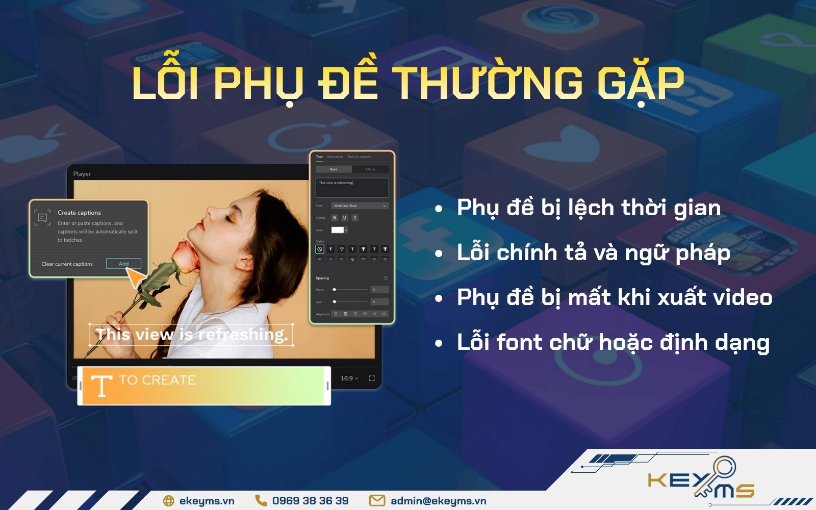Lỗi thương gặp khi chèn phụ đề vào video bằng CapCut
