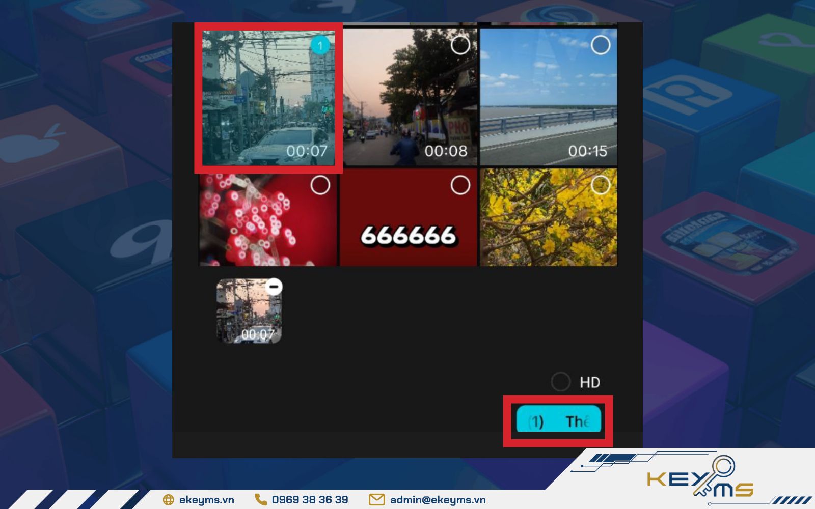 Chọn video và thêm vào dự án CapCut