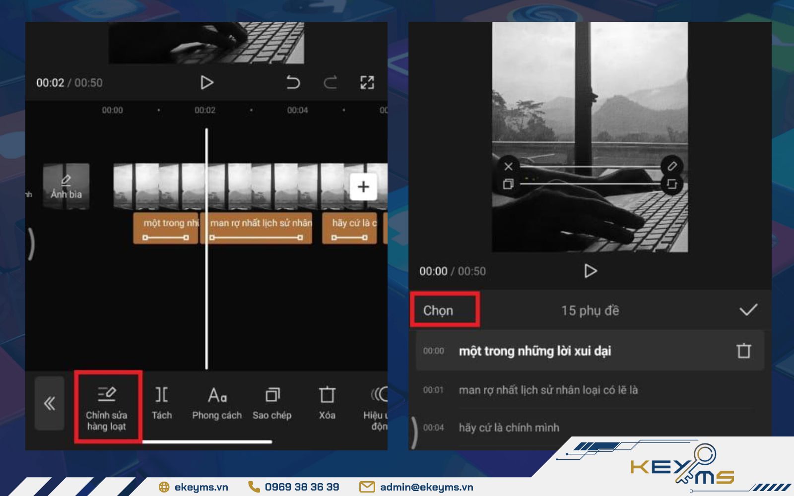 Chỉnh sửa phụ đề
