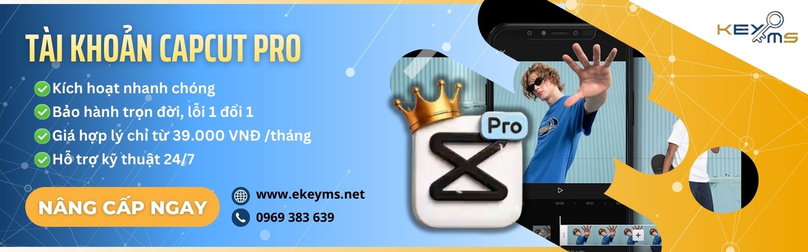 Nâng cấp tài khoản Capcut Pro