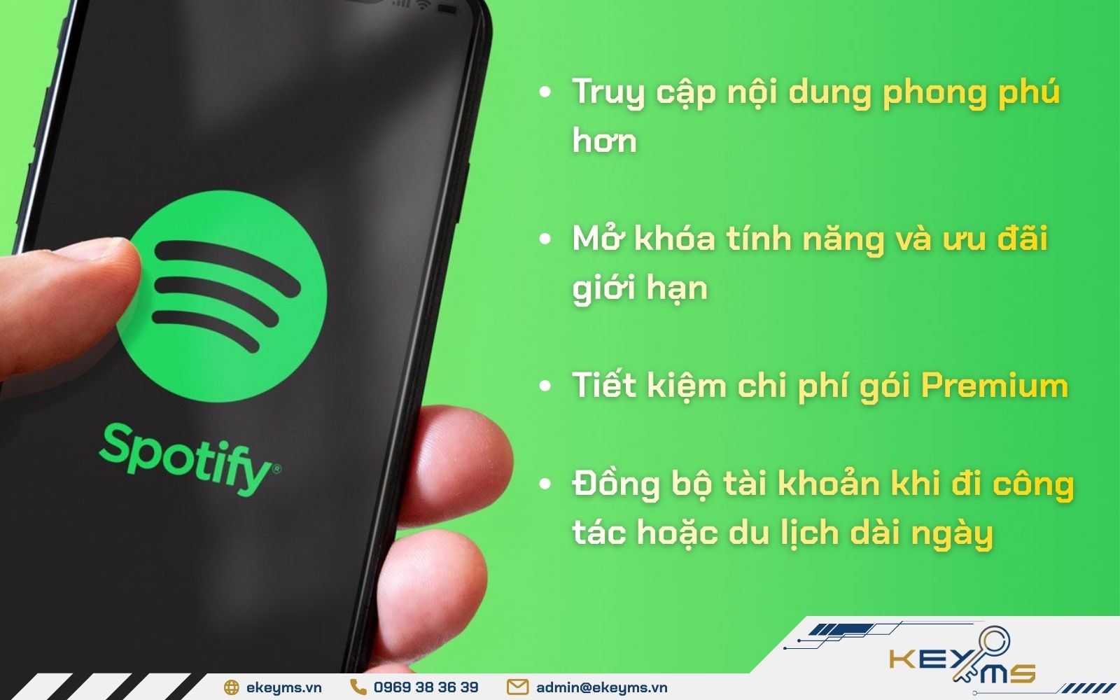 Lợi ích khi đổi quốc gia trên Spotify