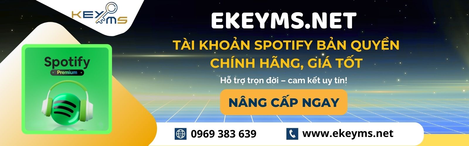 Nâng cấp Spotify Premium tại Ekeyms