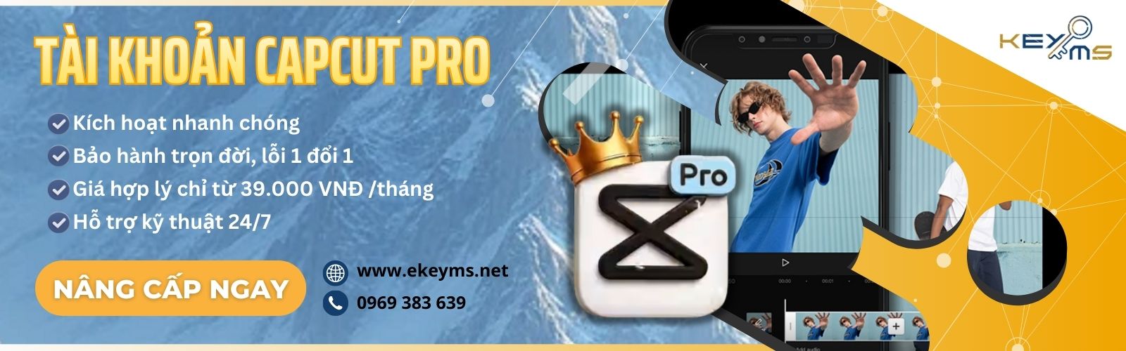 Nâng cấp capcut pro